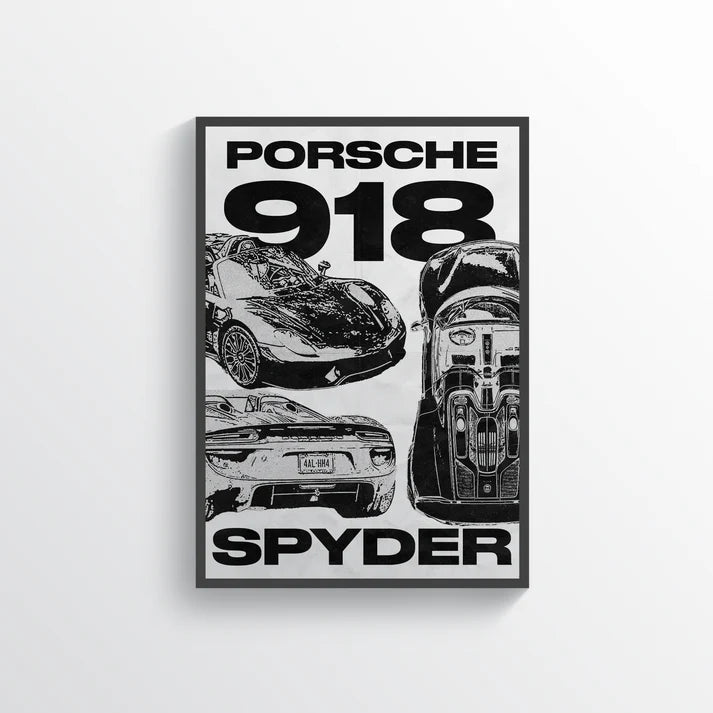 Porsche 918 plakat