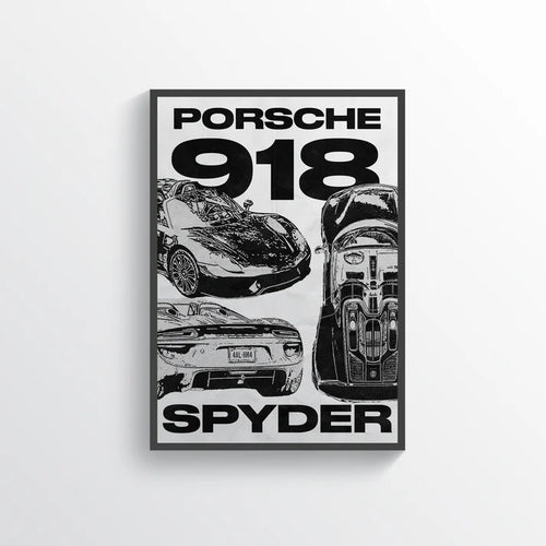 Porsche 918 plakat