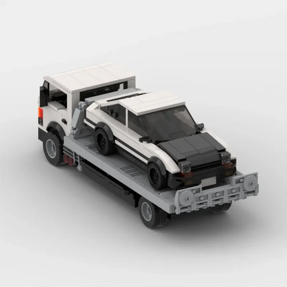 Flatbed Tow Truck + Toyota AE86