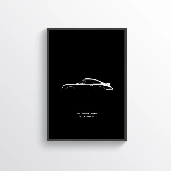 Porsche Carrera 911 plakat