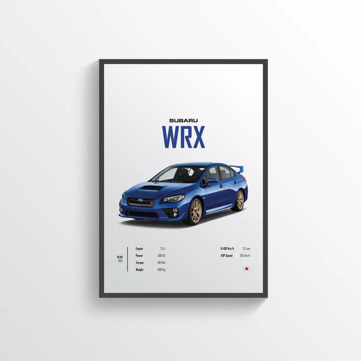 Subaru WRX plakat