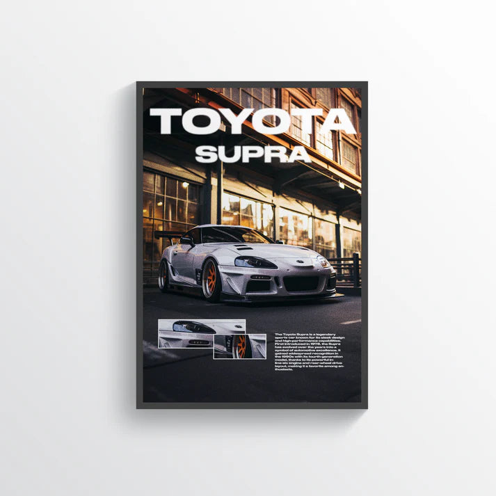 Toyota Supra plakat