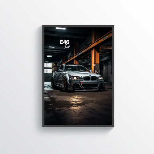 BMW E46 M3 Digital Poster plakat