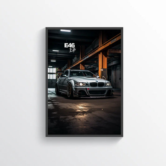 BMW E46 M3 Digital Poster plakat